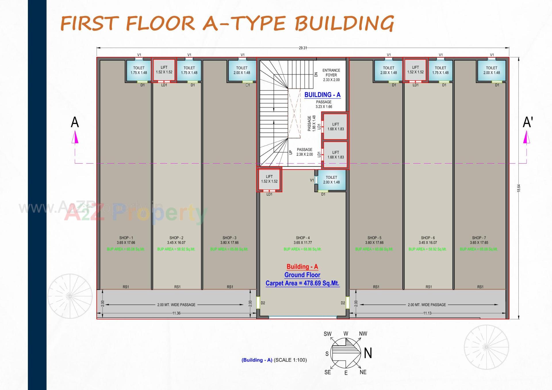 Layout of real estate project Sanskruti Elite located at Jamalpore-tal, Navsari, Gujarat
