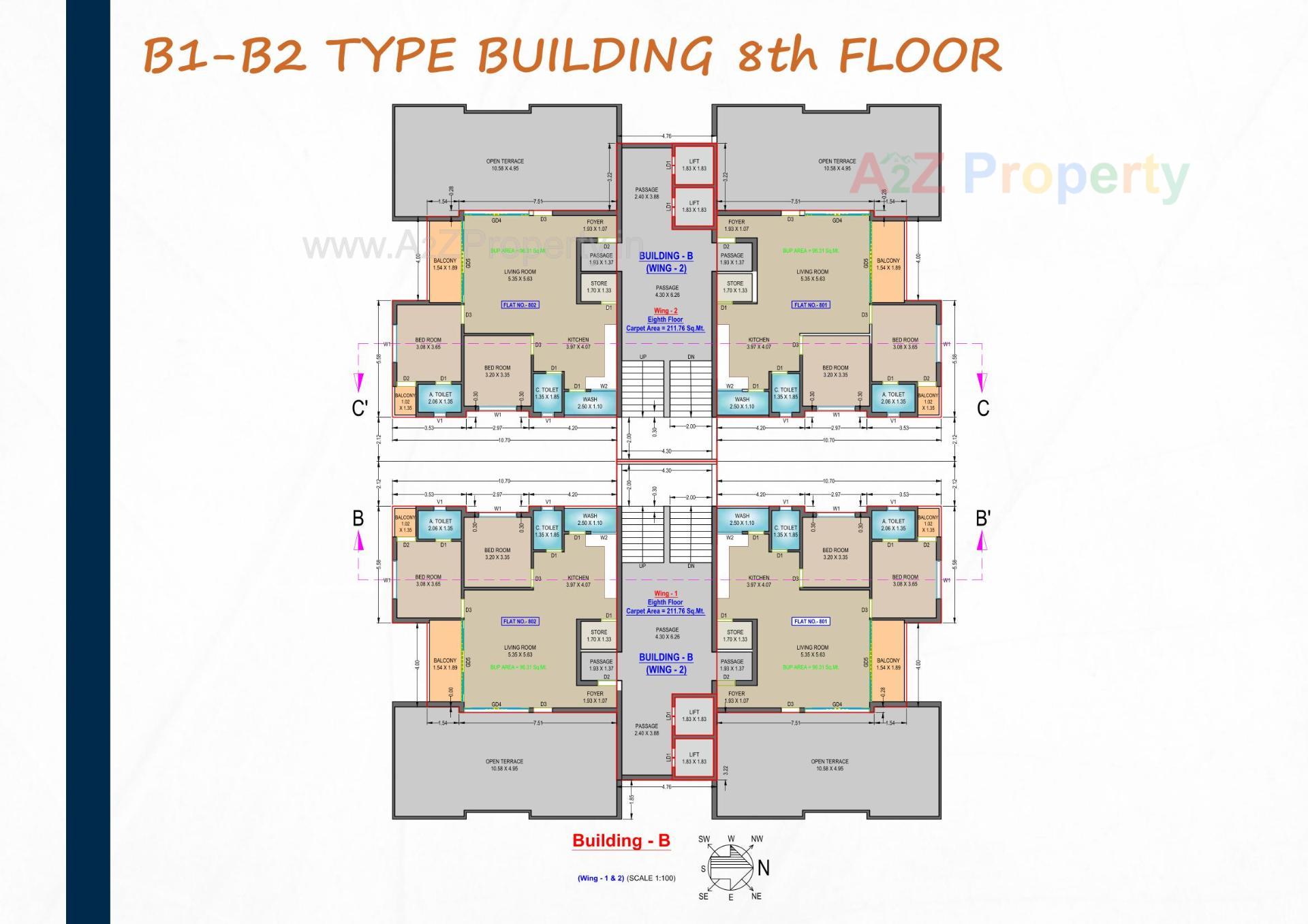 Layout of real estate project Sanskruti Elite located at Jamalpore-tal, Navsari, Gujarat