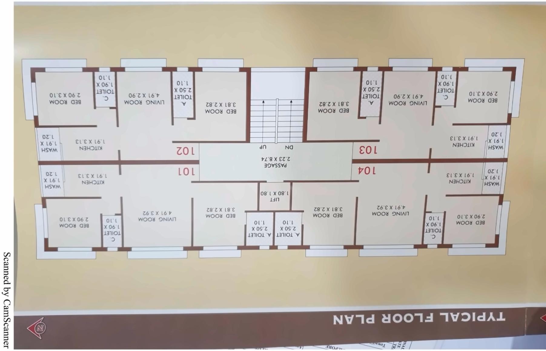 Layout of real estate project Sanskruti Home located at Navsari, Navsari, Gujarat