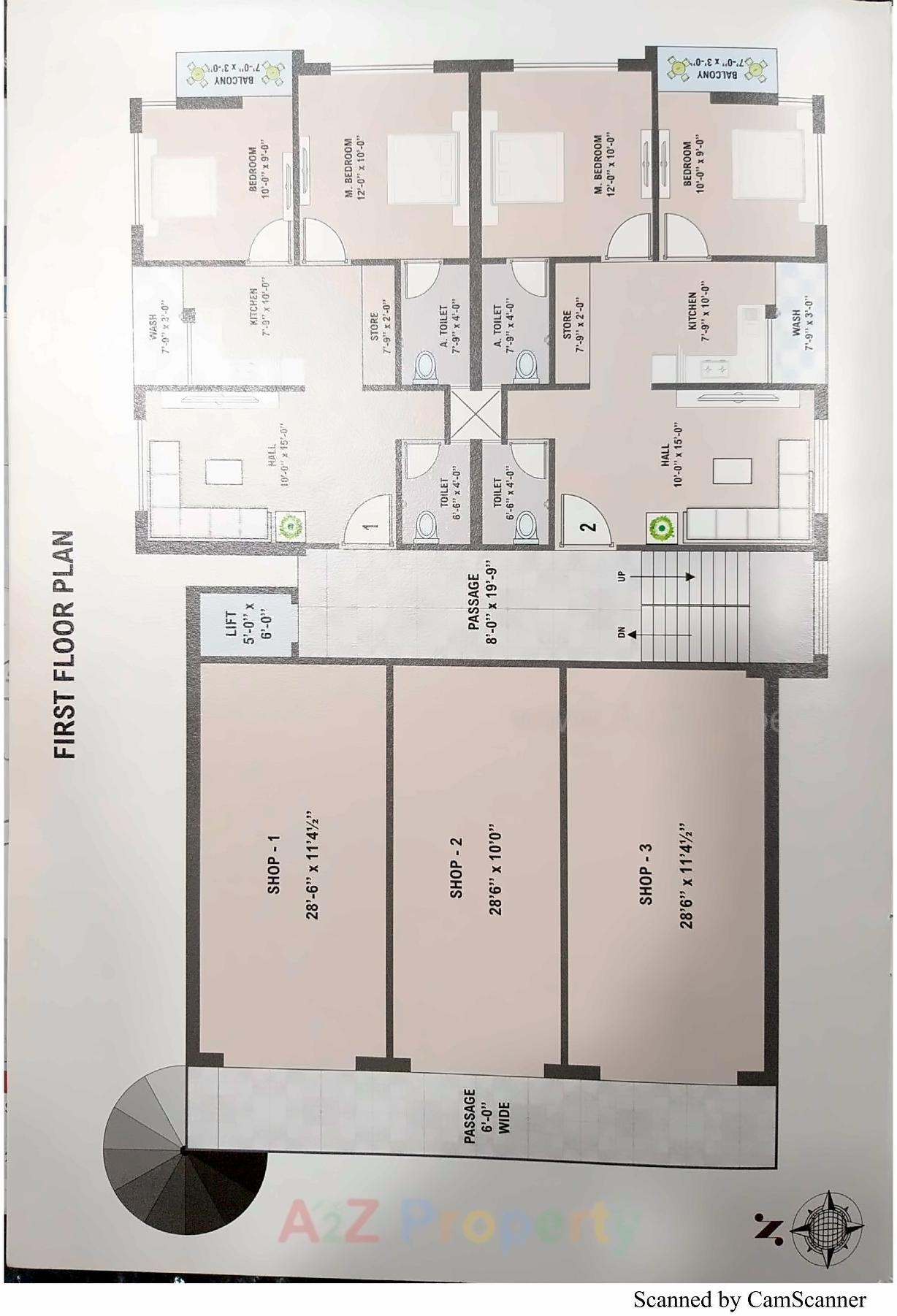 Layout of real estate project Shiv Palace located at Chhapara, Navsari, Gujarat