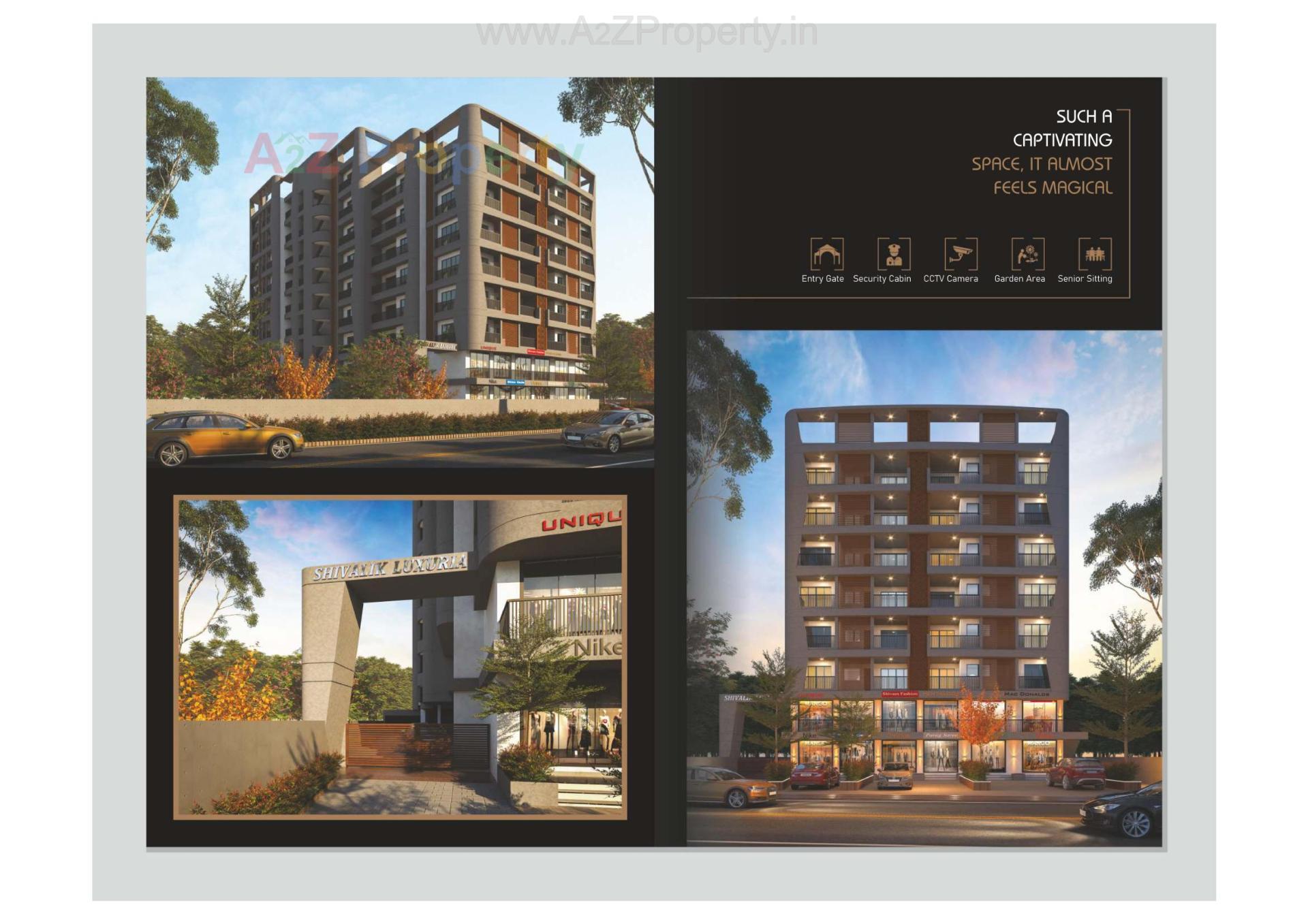 3D Elevation of real estate project Shivalik Luxuria located at Chhapra, Navsari, Gujarat