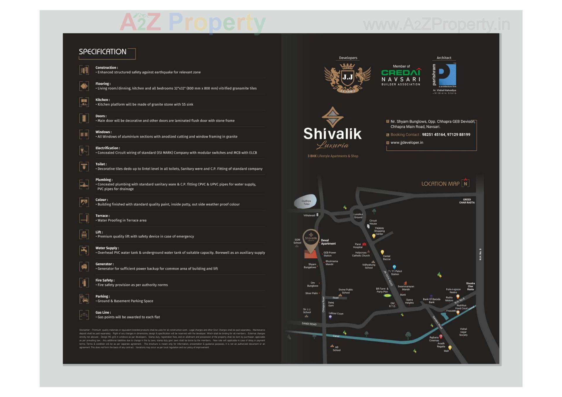  of real estate project Shivalik Luxuria located at Chhapra, Navsari, Gujarat