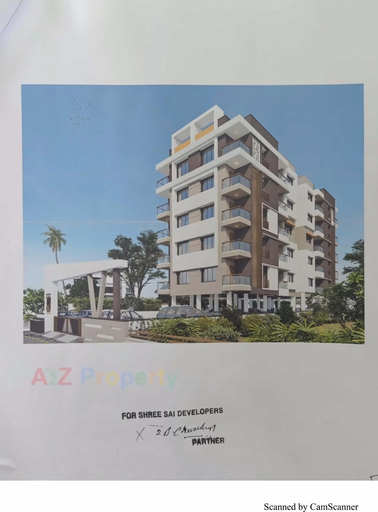 3D Elevation of real estate project Shree Sai Palace located at Desra, Navsari, Gujarat