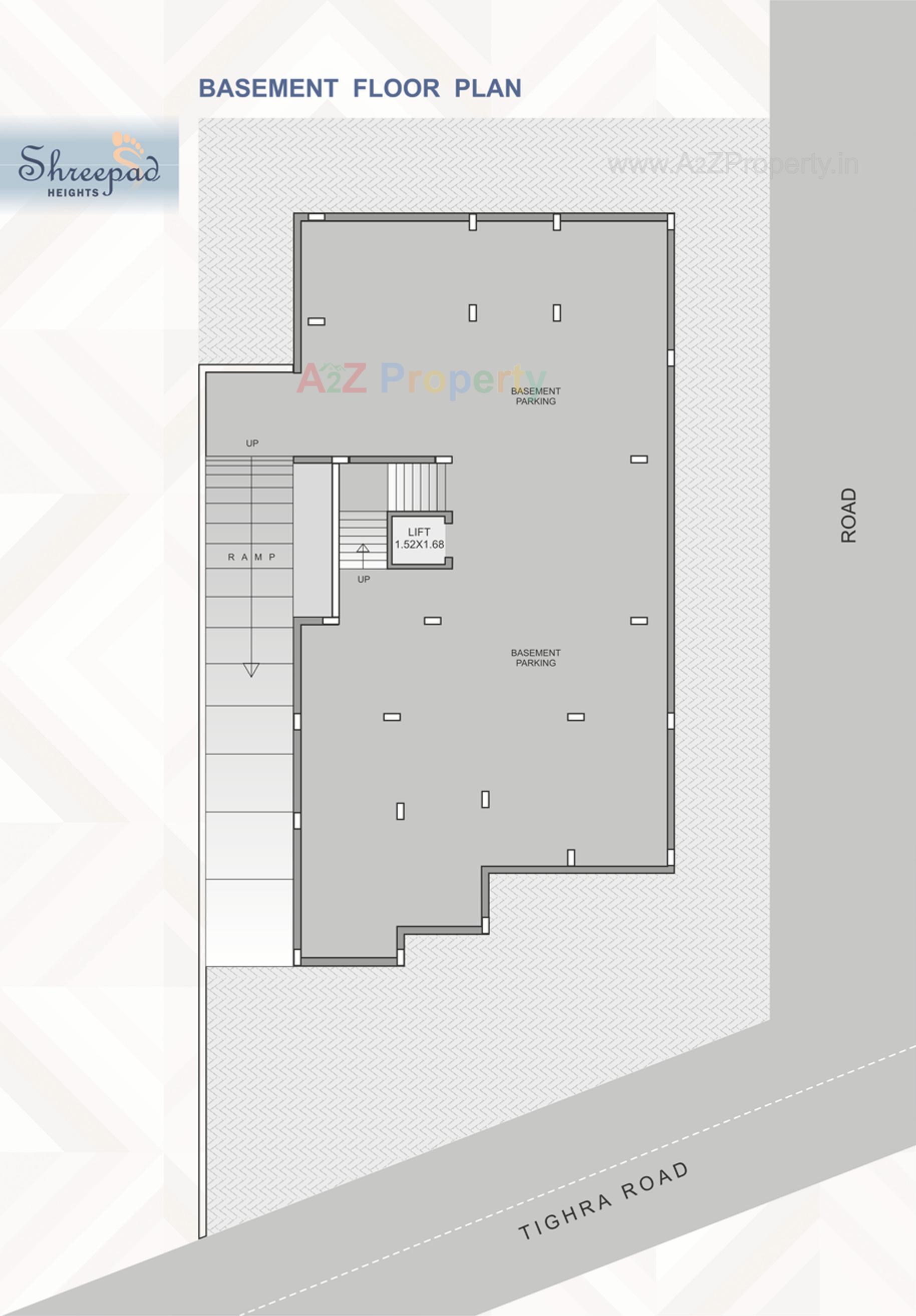 Layout of real estate project Shreepad Heights located at Navsari, Navsari, Gujarat