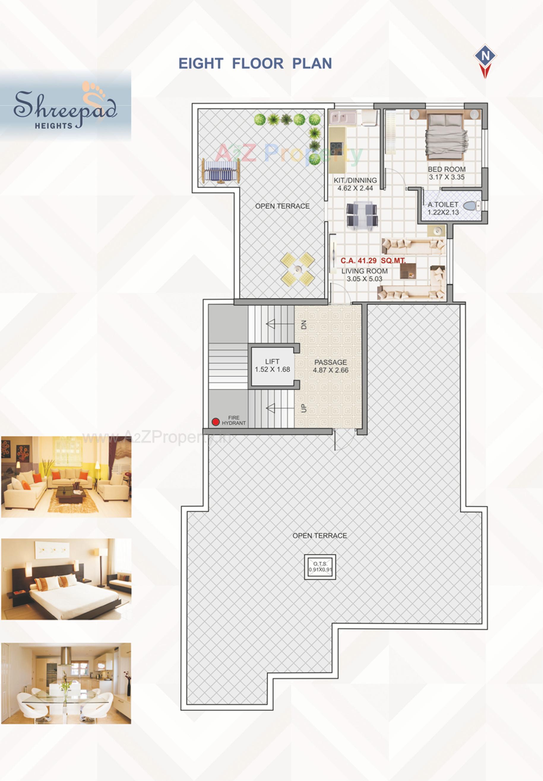 Layout of real estate project Shreepad Heights located at Navsari, Navsari, Gujarat