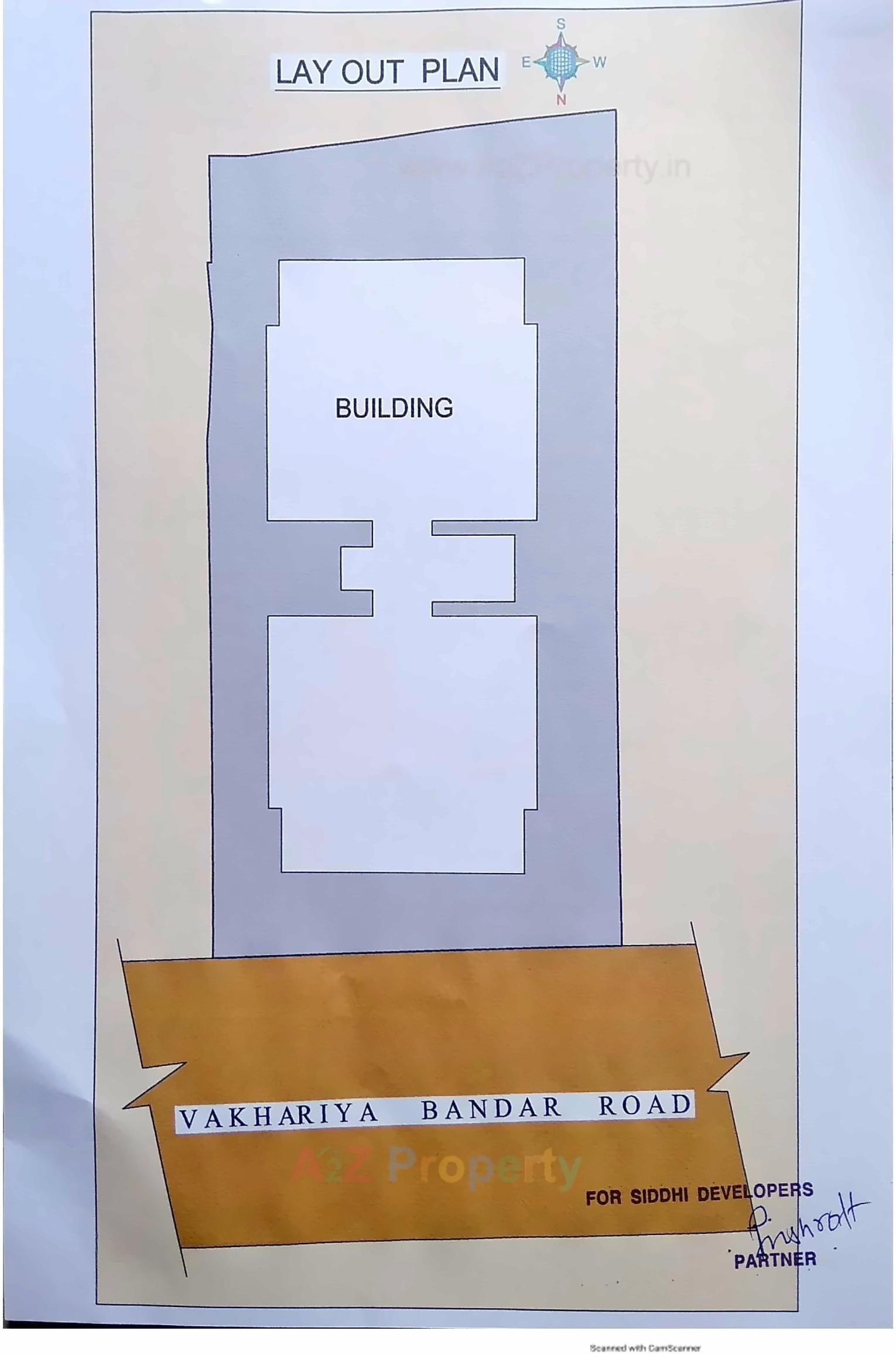 Layout of real estate project Siddhi Vinayak located at Bilimora, Navsari, Gujarat