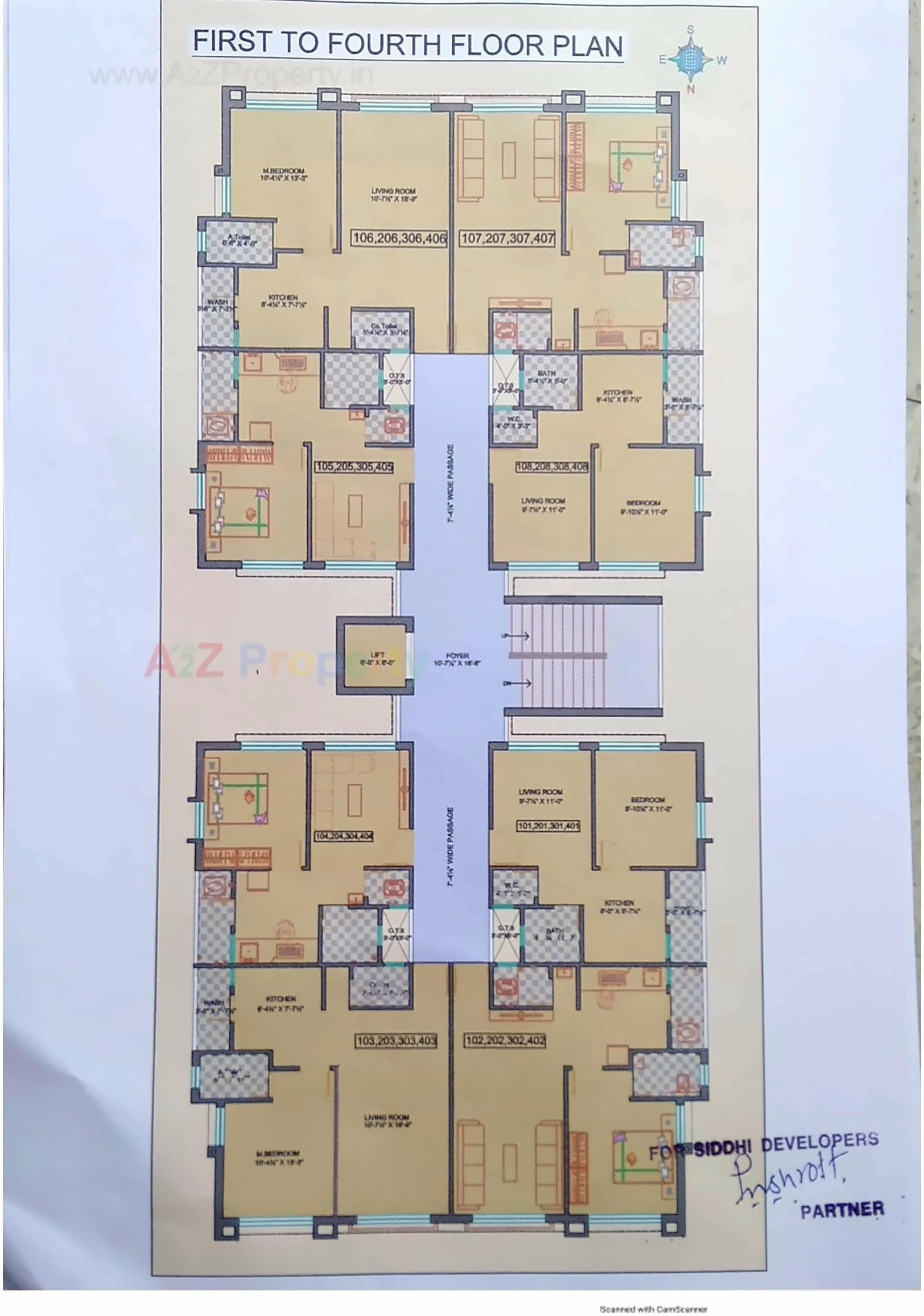Layout of real estate project Siddhi Vinayak located at Bilimora, Navsari, Gujarat