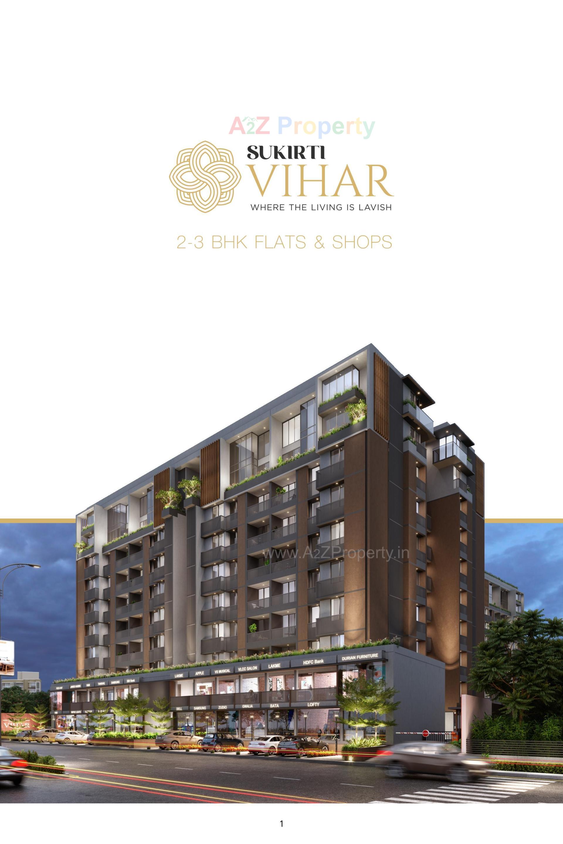 3D Elevation of real estate project Sukirti Vihar located at –, Navsari, Gujarat