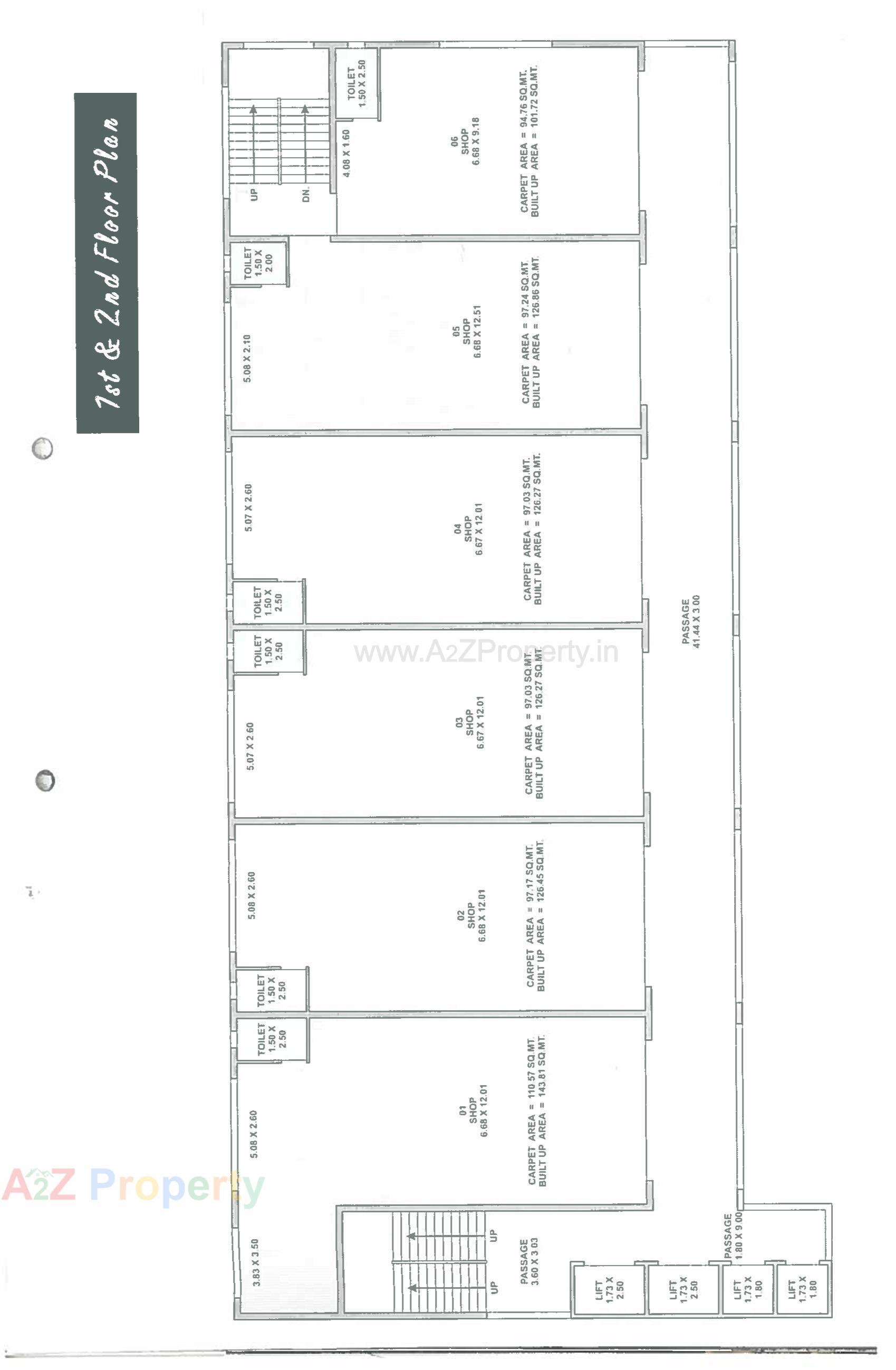 Layout of real estate project The Olivia located at Jamalpore, Navsari, Gujarat
