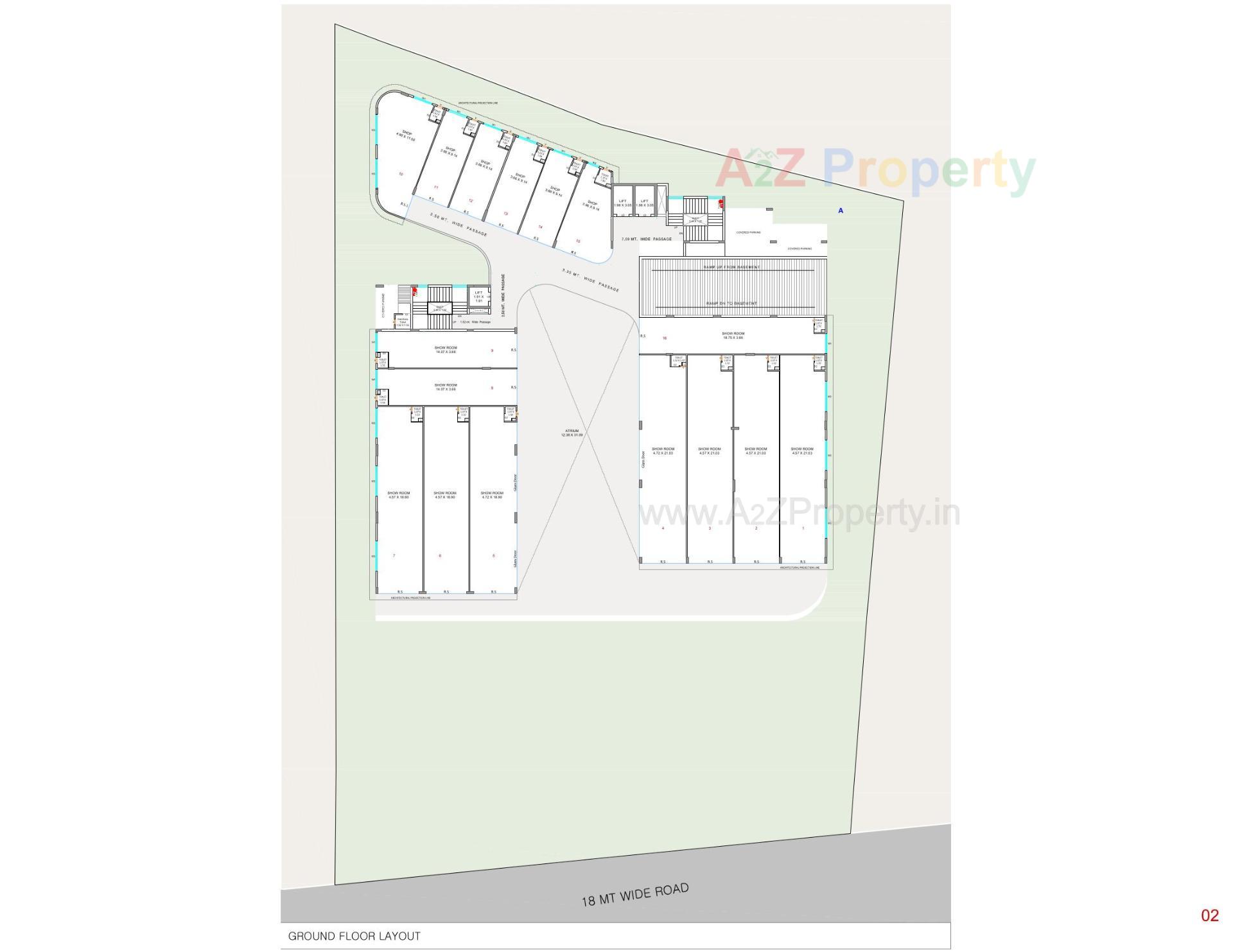 Layout of real estate project The World located at Jamalpore, Navsari, Gujarat