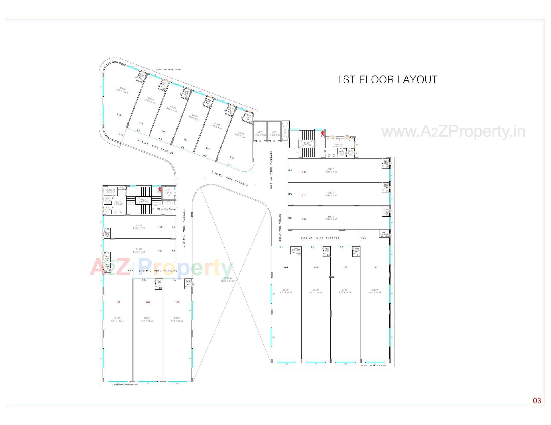 Layout of real estate project The World located at Jamalpore, Navsari, Gujarat