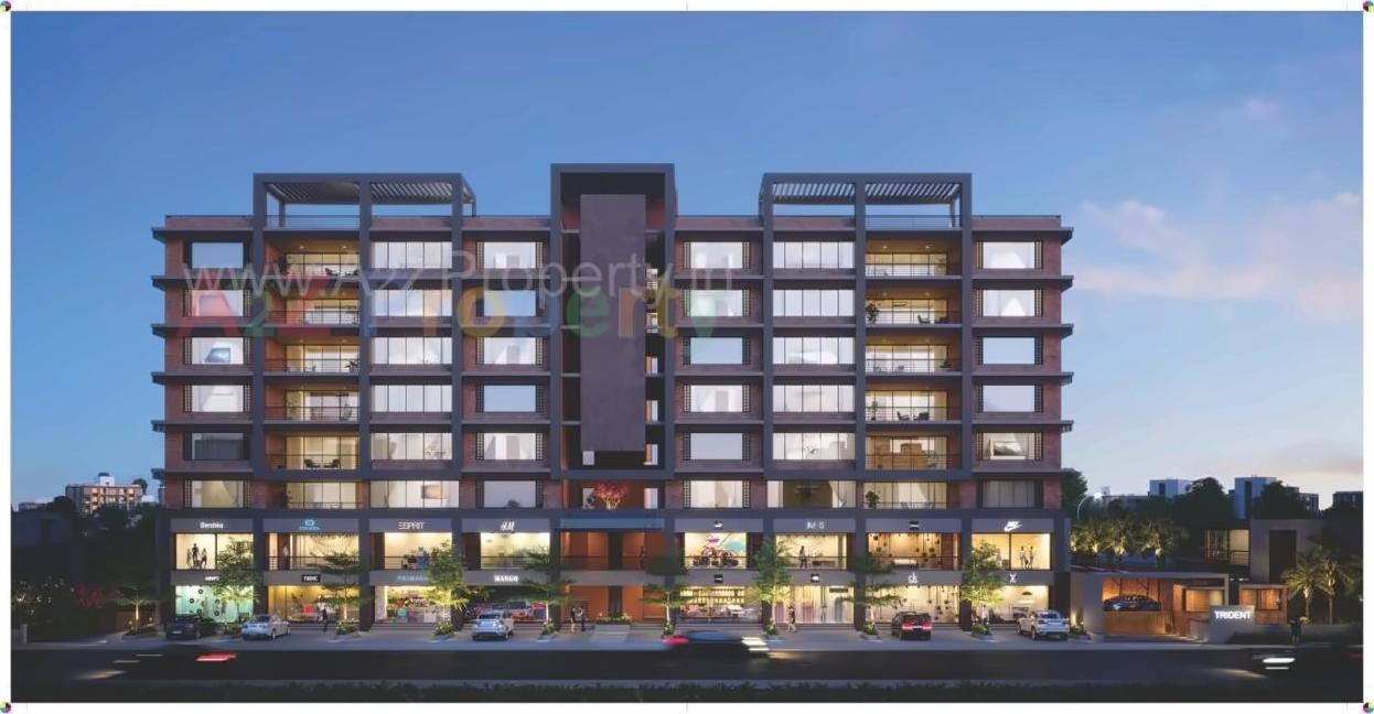 3D Elevation of real estate project Trident located at Navsari, Navsari, Gujarat