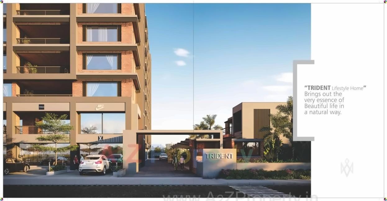 3D Elevation of real estate project Trident located at Navsari, Navsari, Gujarat