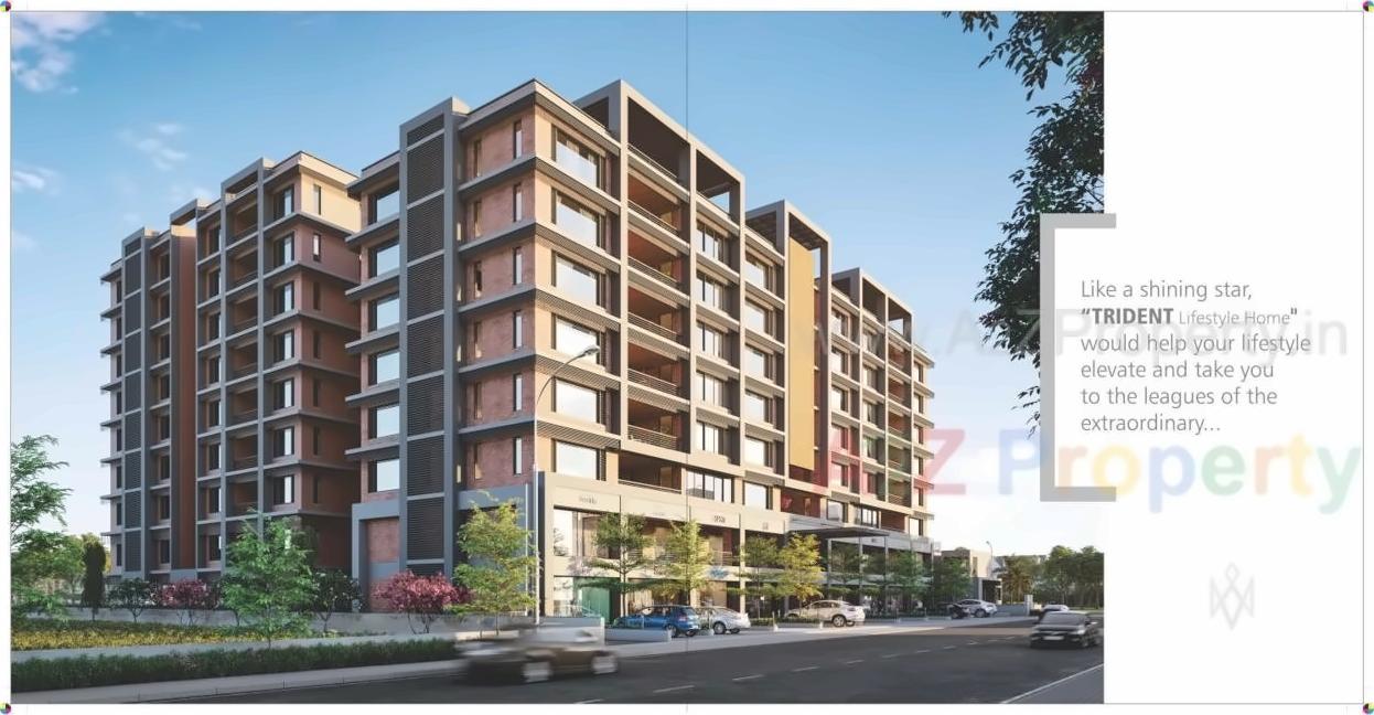 3D Elevation of real estate project Trident located at Navsari, Navsari, Gujarat