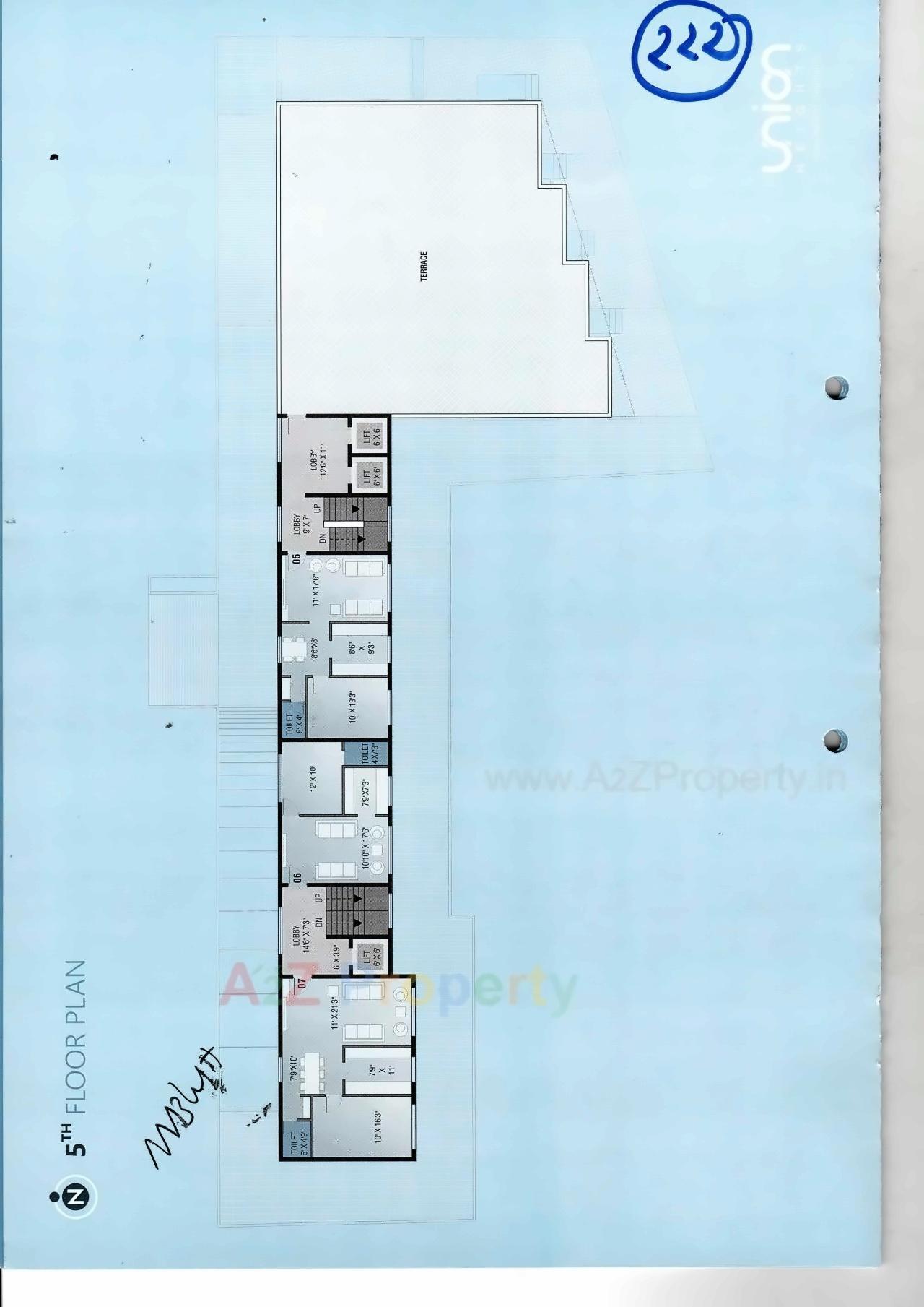 Layout of real estate project Union Heights located at Navsari, Navsari, Gujarat