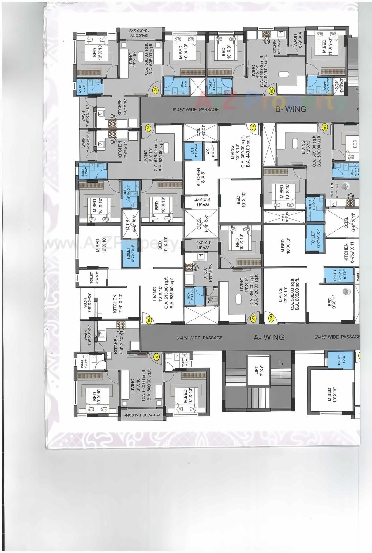 Layout of real estate project Vedant Heights located at Sisodra-taluko--distinct, Navsari, Gujarat