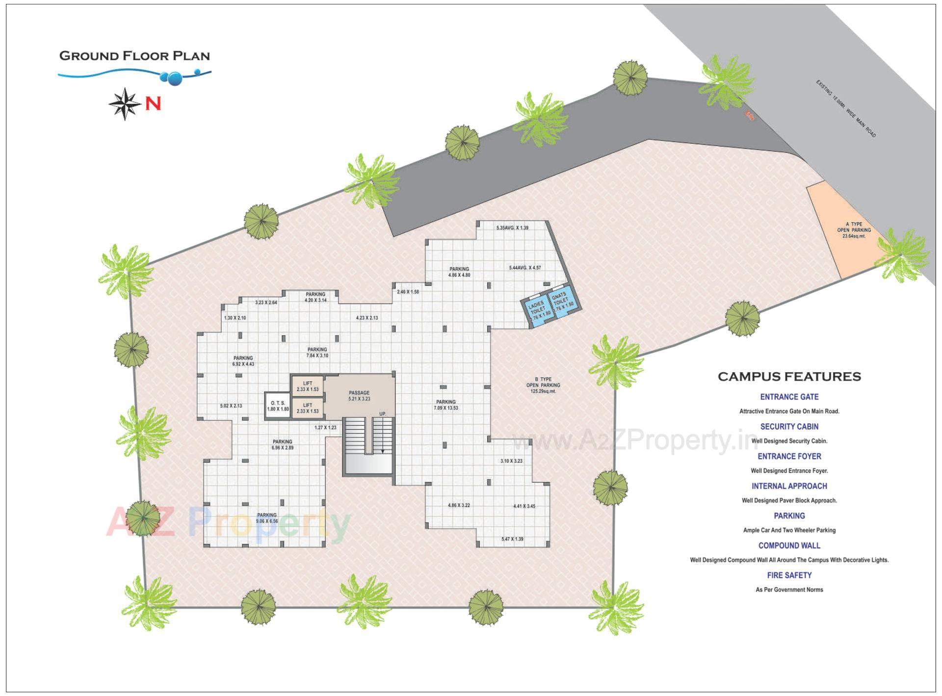 Layout of real estate project Vivanta Aqua located at Navsari, Navsari, Gujarat
