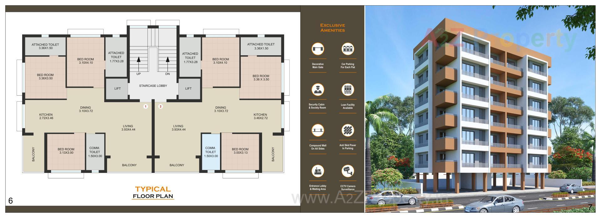 Layout of real estate project Vivanta Care located at Navsari, Navsari, Gujarat