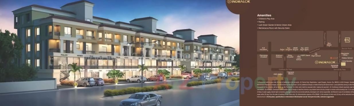 3D Elevation of real estate project Indralok located at Halol, Panchmahals, Gujarat