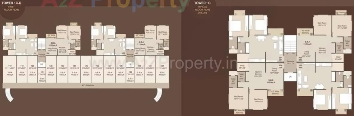 Layout of real estate project Indralok located at Halol, Panchmahals, Gujarat