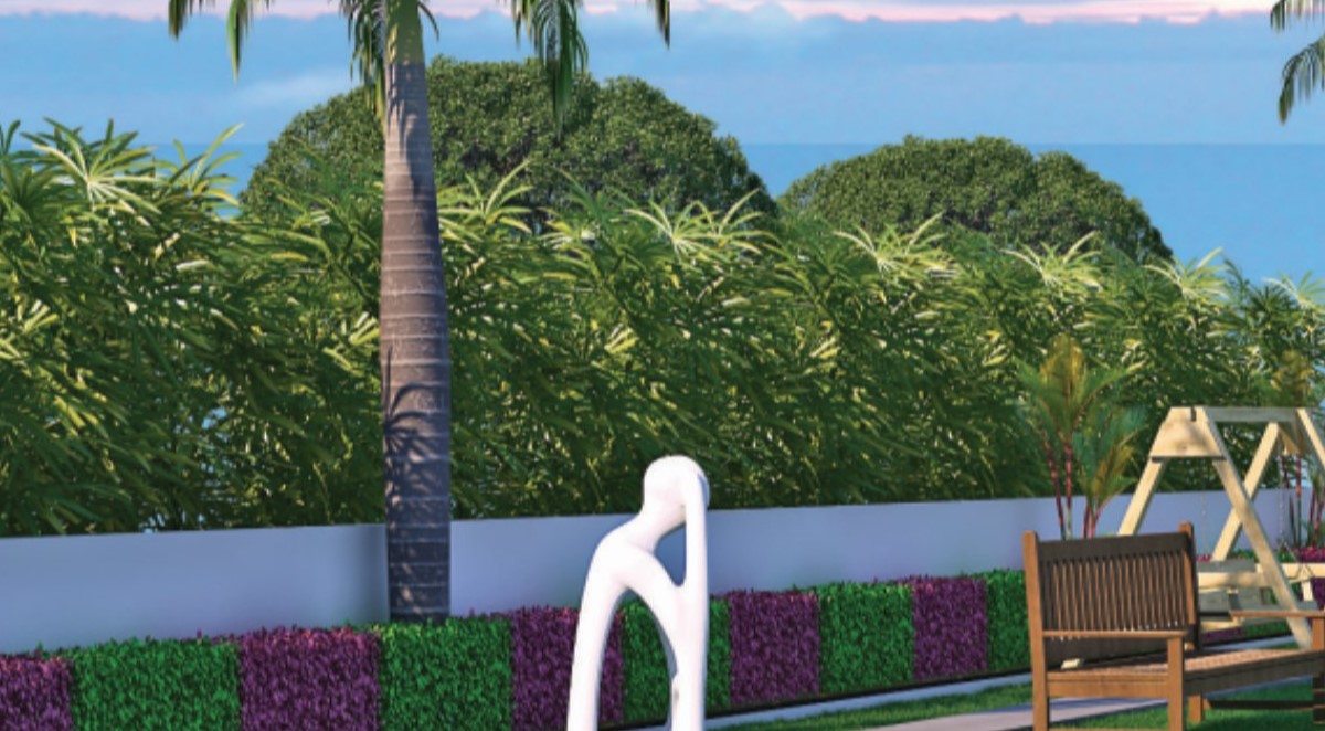 Garden View of real estate project Maruti Nandan located at Kalol, Panchmahals, Gujarat