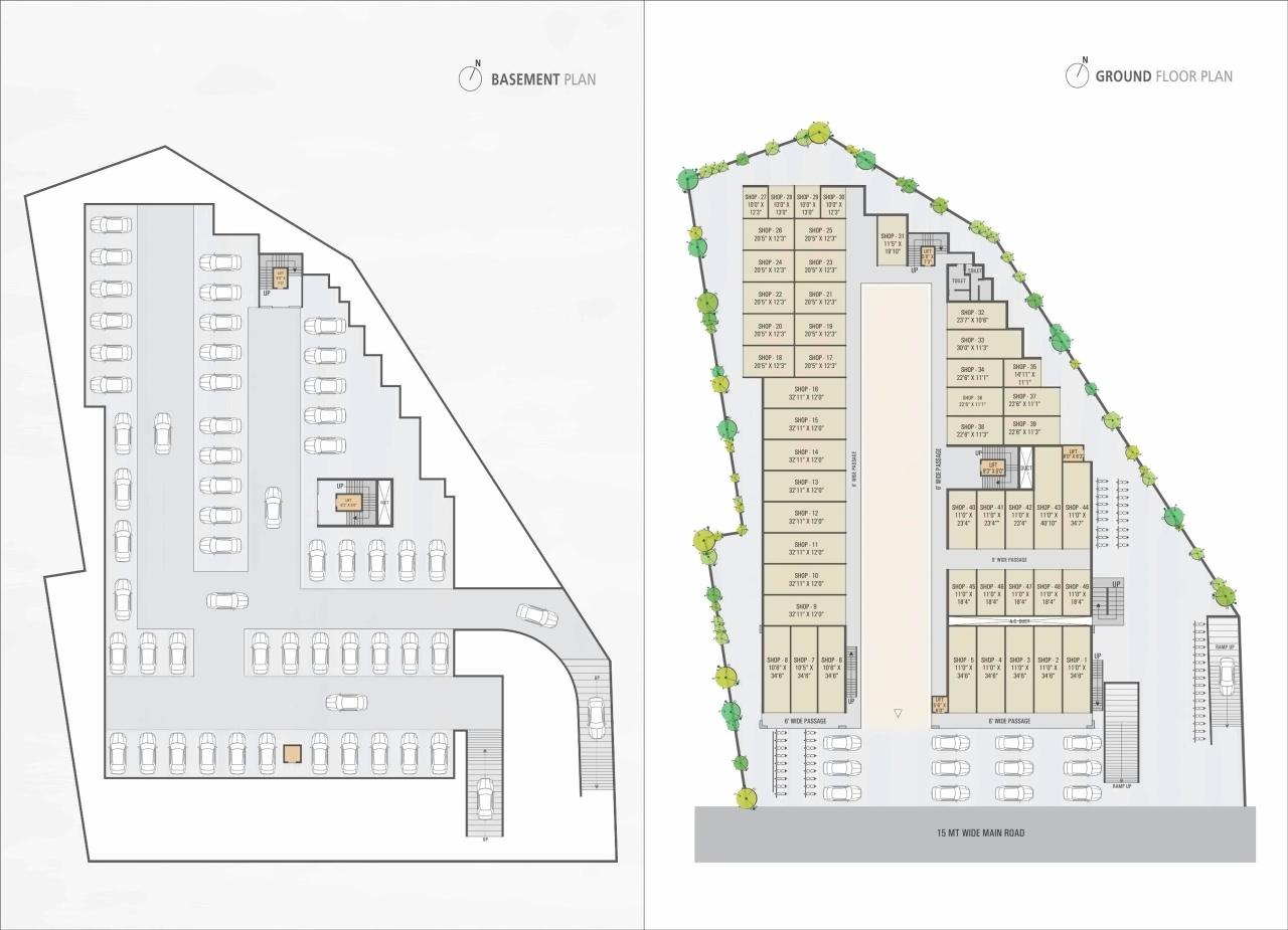 Layout of real estate project Town Square located at Halol, Panchmahals, Gujarat