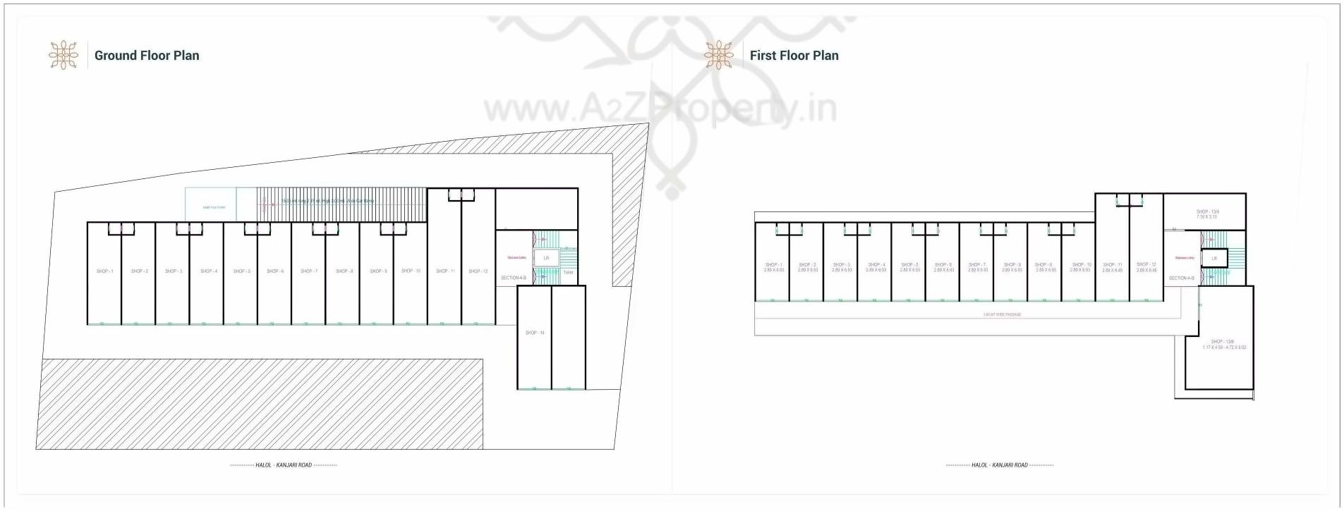 Layout of real estate project Vinayak Hub located at Panchmahals, Panchmahals, Gujarat