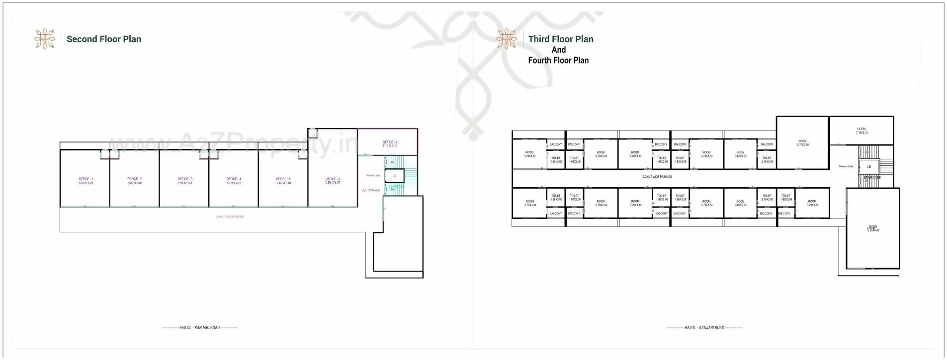 Layout of real estate project Vinayak Hub located at Panchmahals, Panchmahals, Gujarat