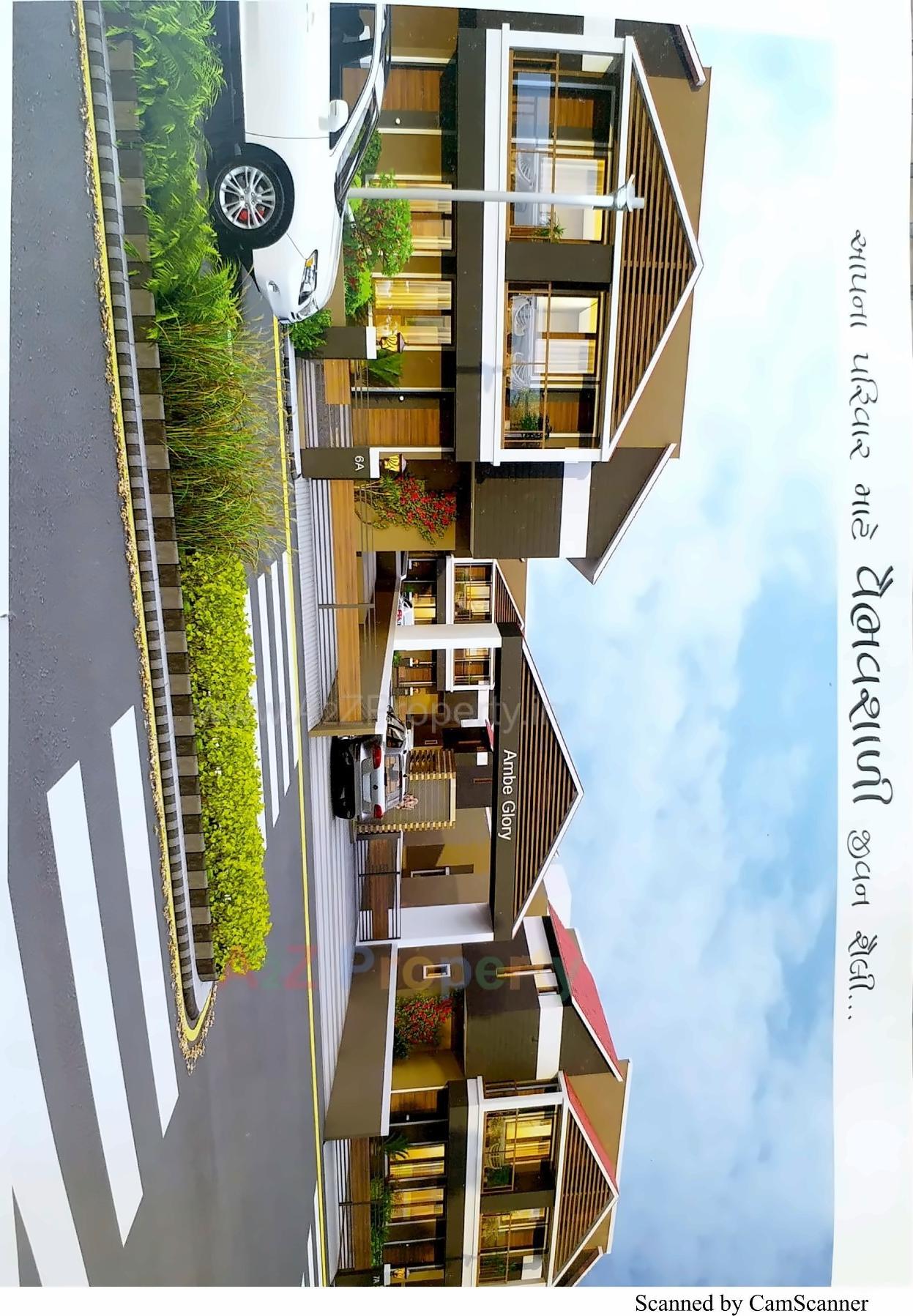 3D Elevation of real estate project Ambe Glory located at Samalpati, Patan, Gujarat