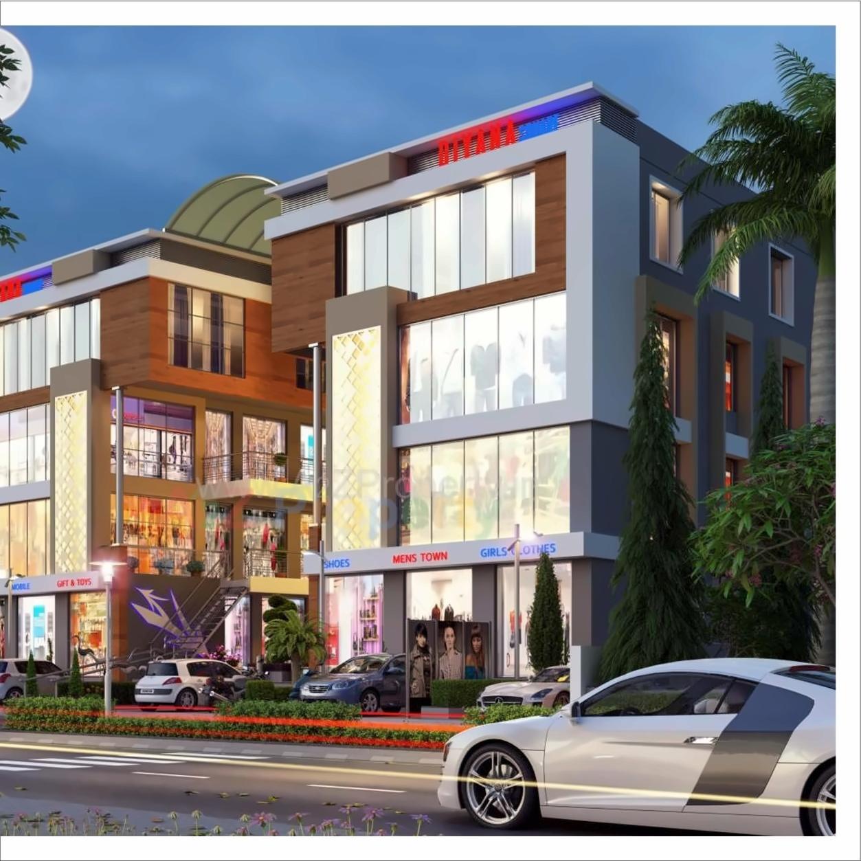 3D Elevation of real estate project Diyana Square located at Gungadipati, Patan, Gujarat