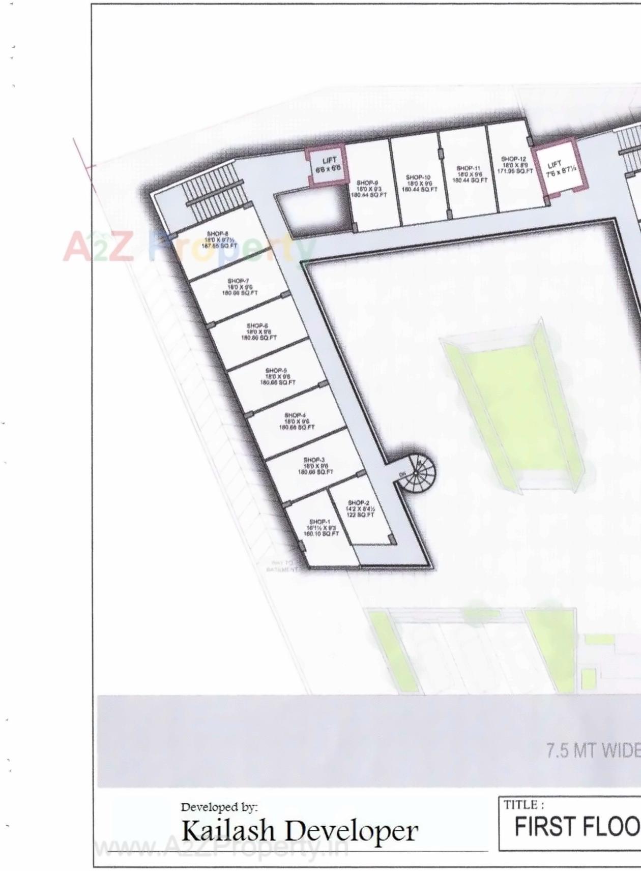 Layout of real estate project Iscon Ambika located at Radhanpur, Patan, Gujarat