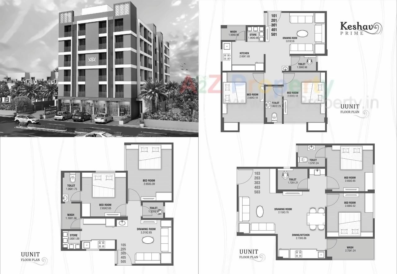 Layout of real estate project Keshav Prime located at Gungadipati, Patan, Gujarat