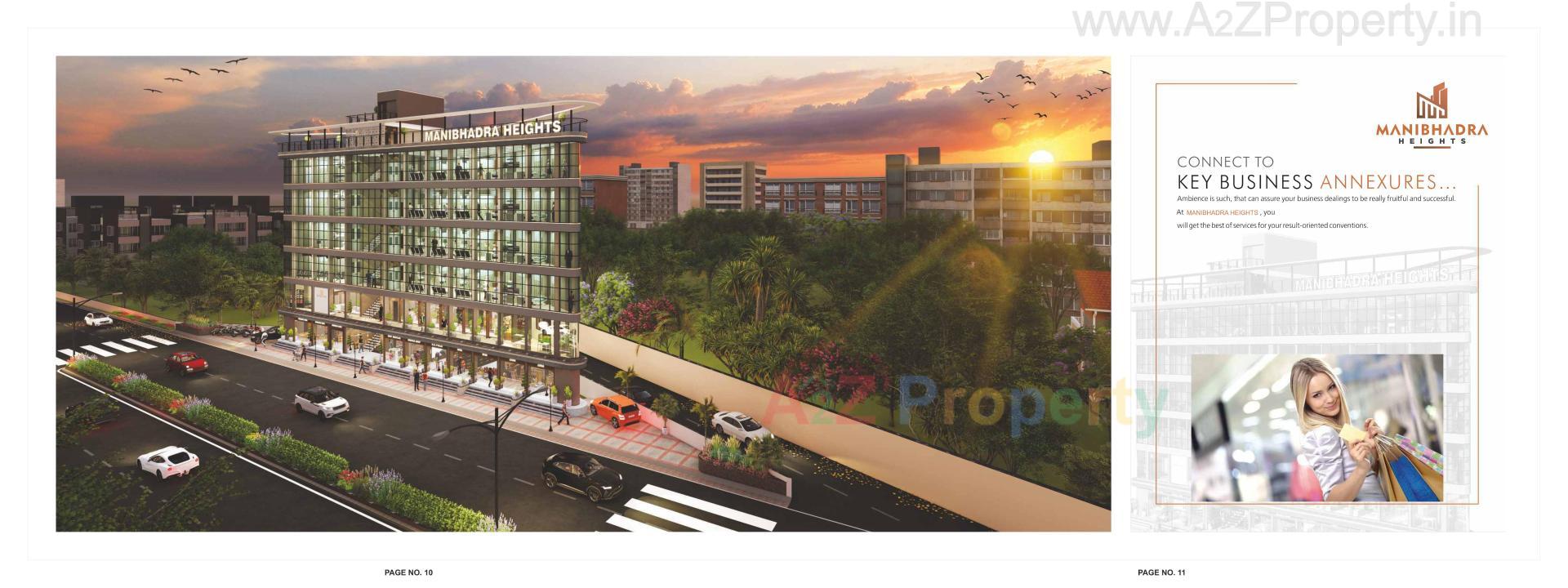 3D Elevation of real estate project Manibhadra Heights located at Patan, Patan, Gujarat