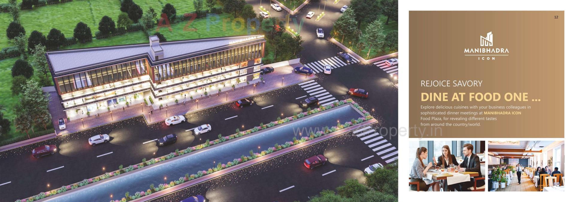 3D Elevation of real estate project Manibhadra Icon located at Patan, Patan, Gujarat