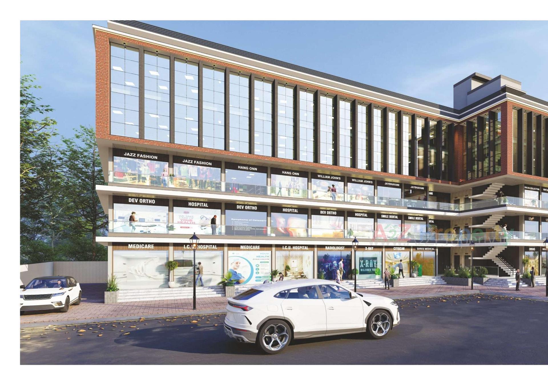 3D Elevation of real estate project Manibhadra Icon located at Patan, Patan, Gujarat