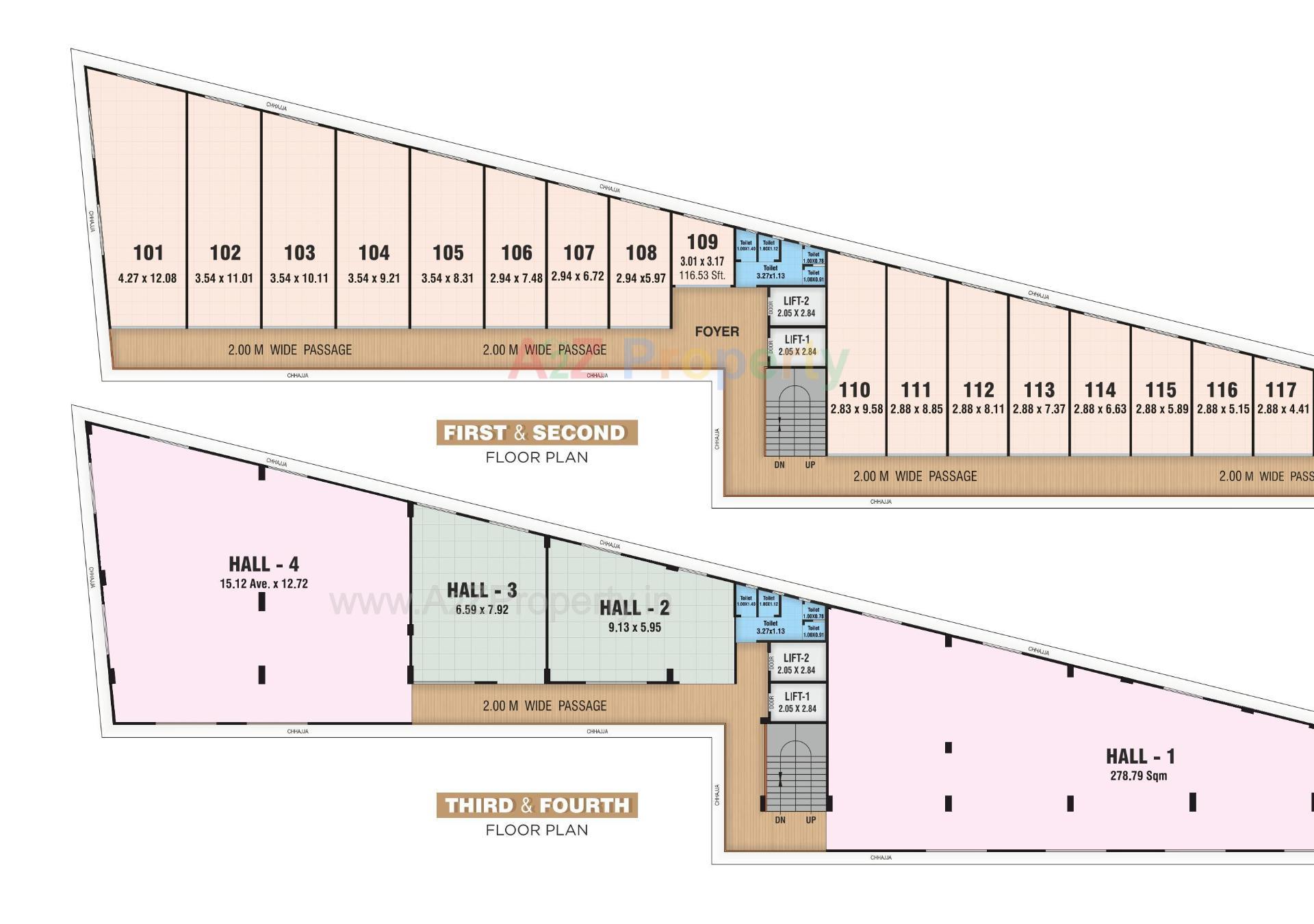 Layout of real estate project Manibhadra Icon located at Patan, Patan, Gujarat