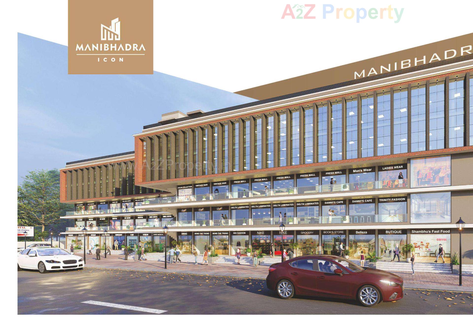 3D Elevation of real estate project Manibhadra Icon located at Patan, Patan, Gujarat