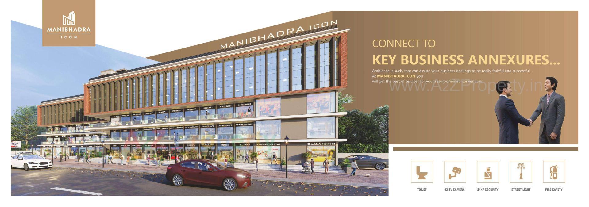 3D Elevation of real estate project Manibhadra Icon located at Patan, Patan, Gujarat