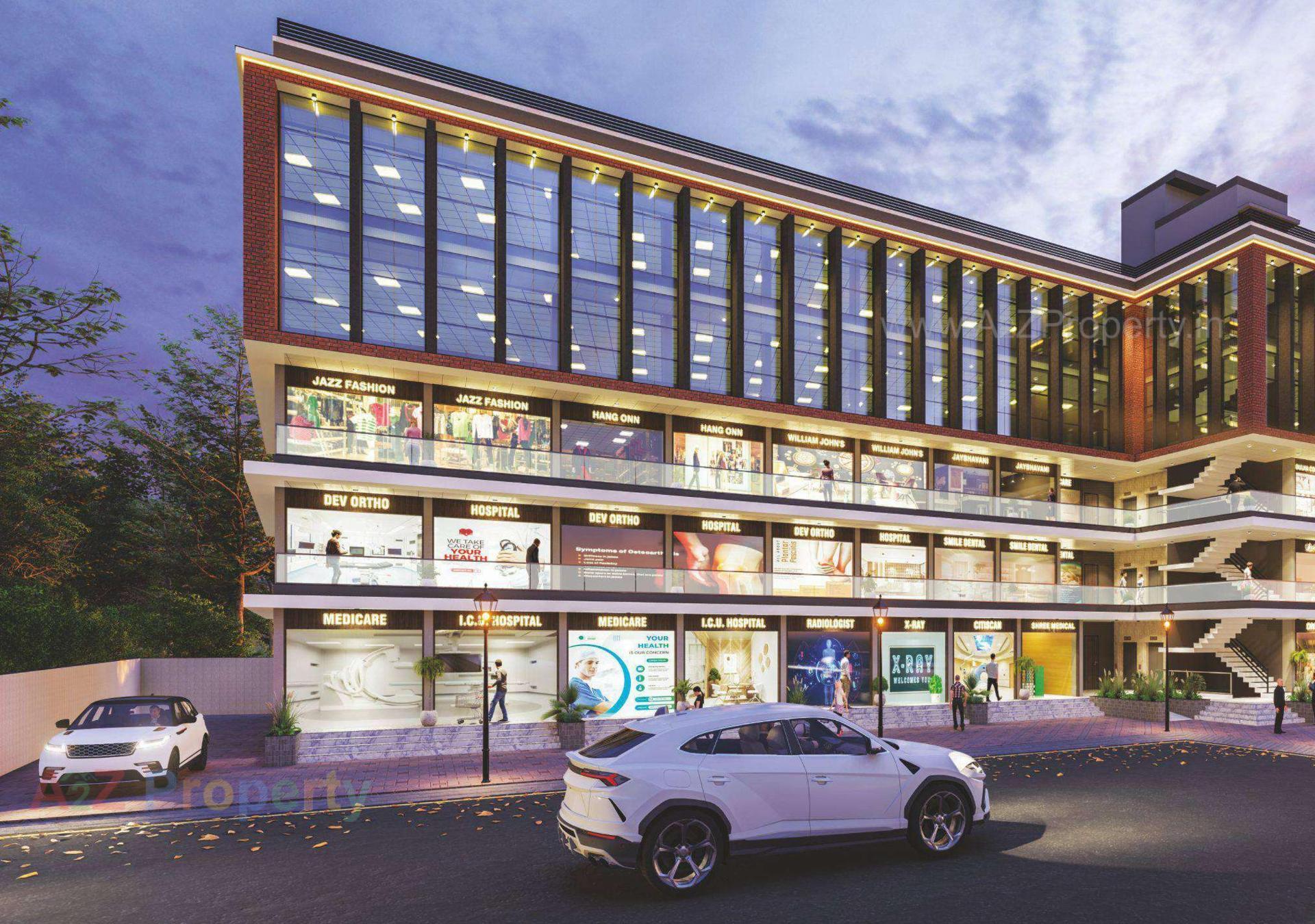 3D Elevation of real estate project Manibhadra Icon located at Patan, Patan, Gujarat