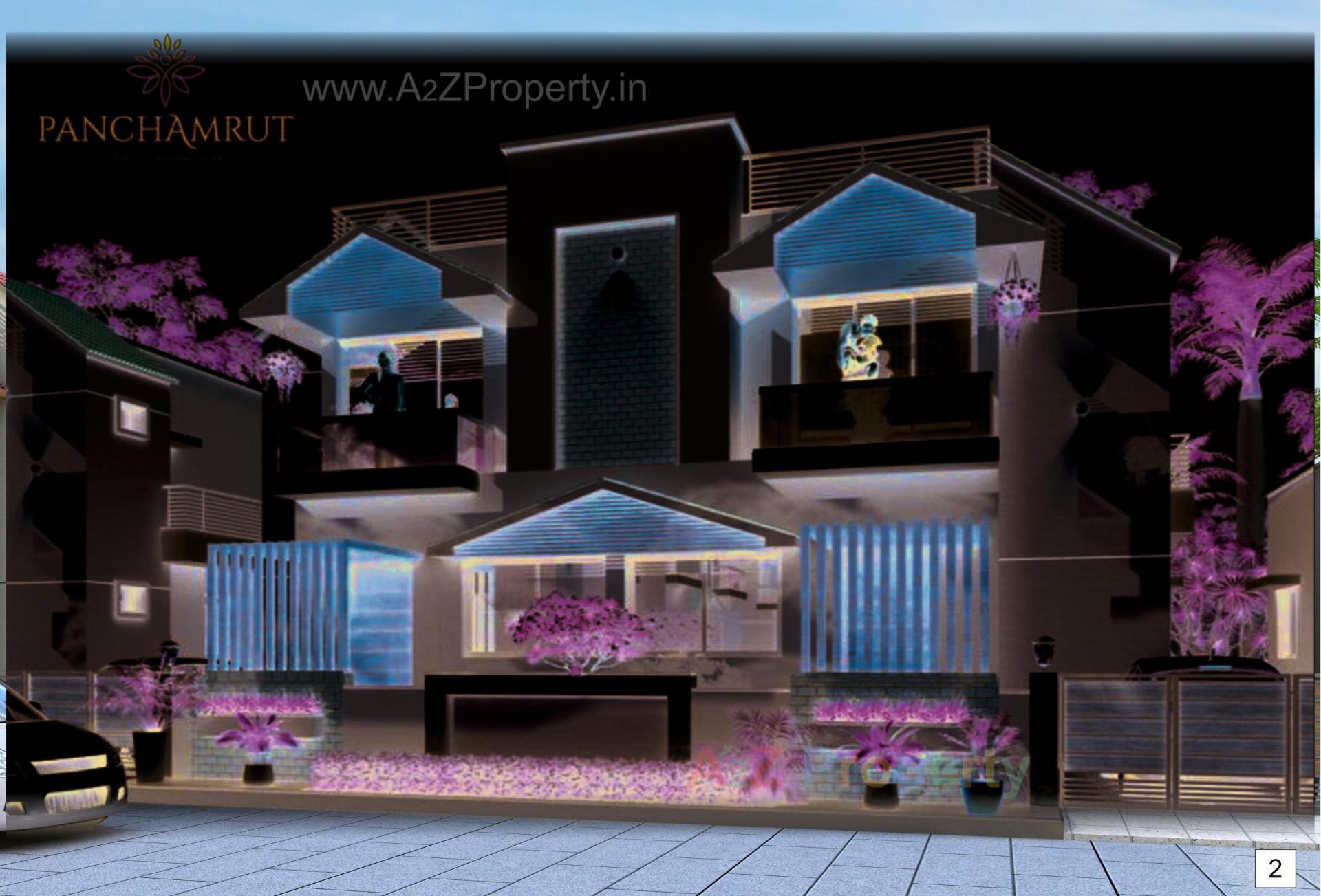 3D Elevation of real estate project Panchamrut located at Samalpati, Patan, Gujarat