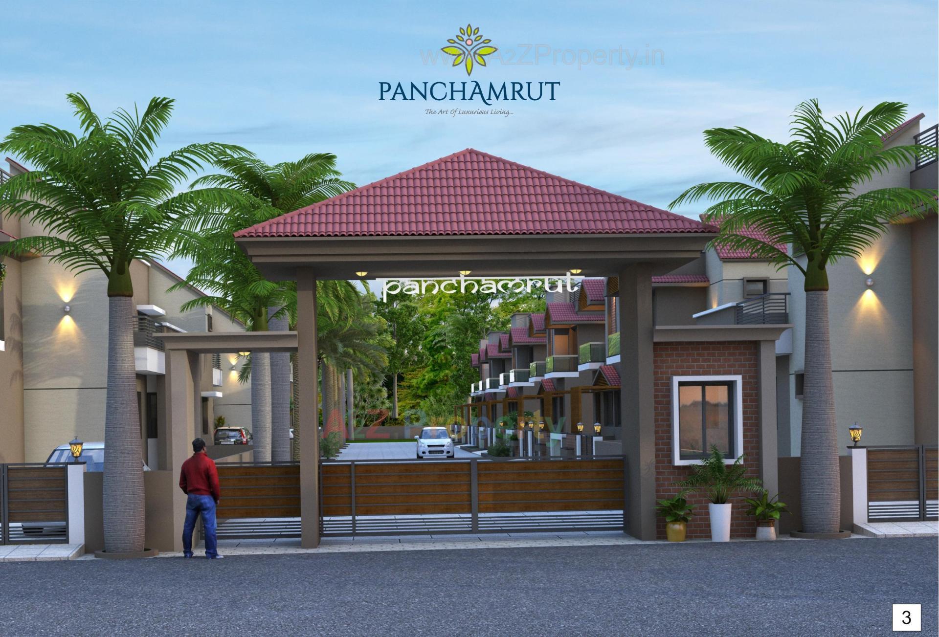 3D Elevation of real estate project Panchamrut located at Samalpati, Patan, Gujarat