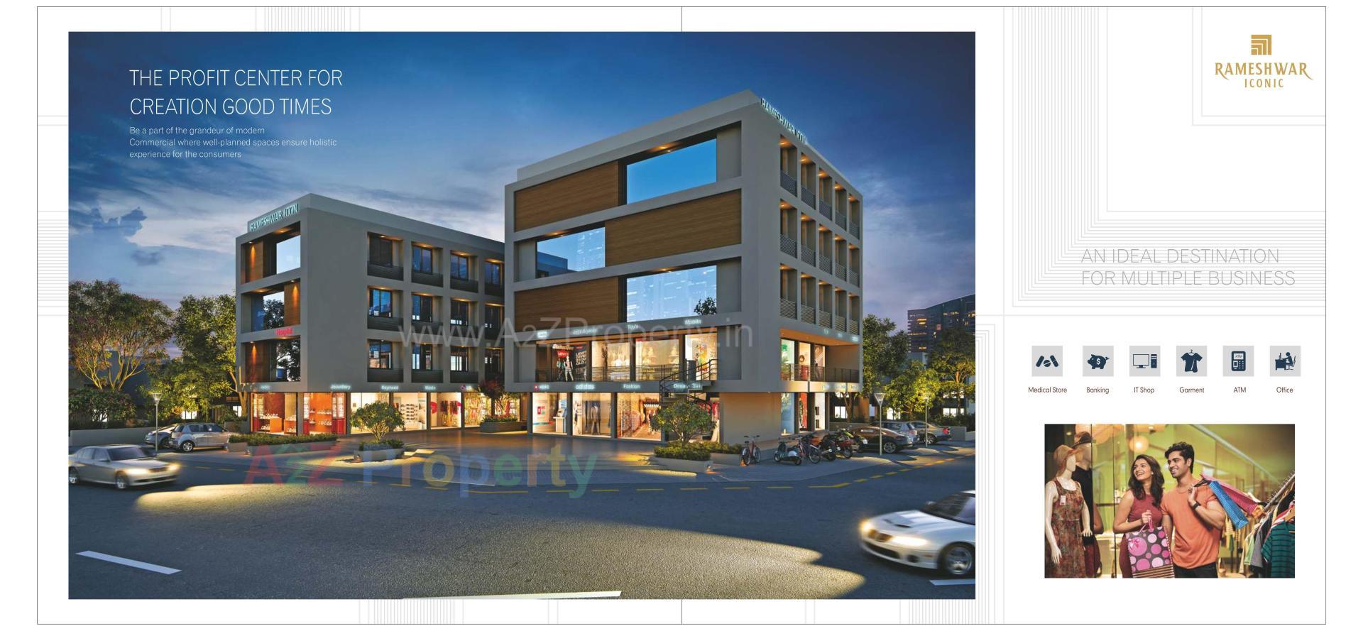 3D Elevation of real estate project Rameshwar Iconic located at Patan, Patan, Gujarat