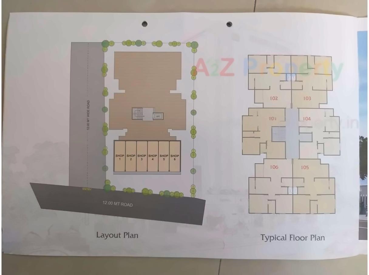 Layout of real estate project Shakti Krupa Height located at Patan, Patan, Gujarat