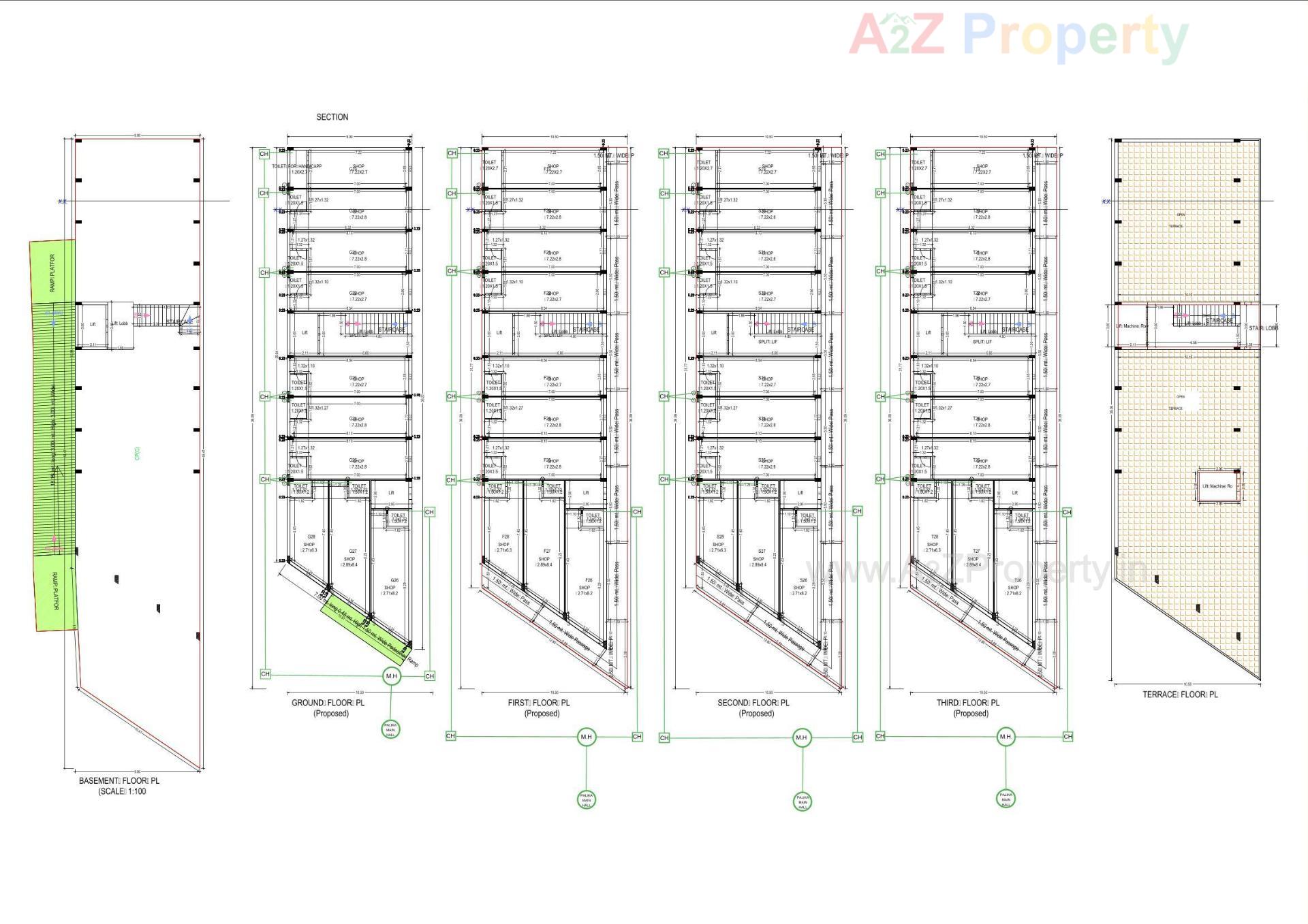 Layout of real estate project Shiv Arcade located at Patan, Patan, Gujarat