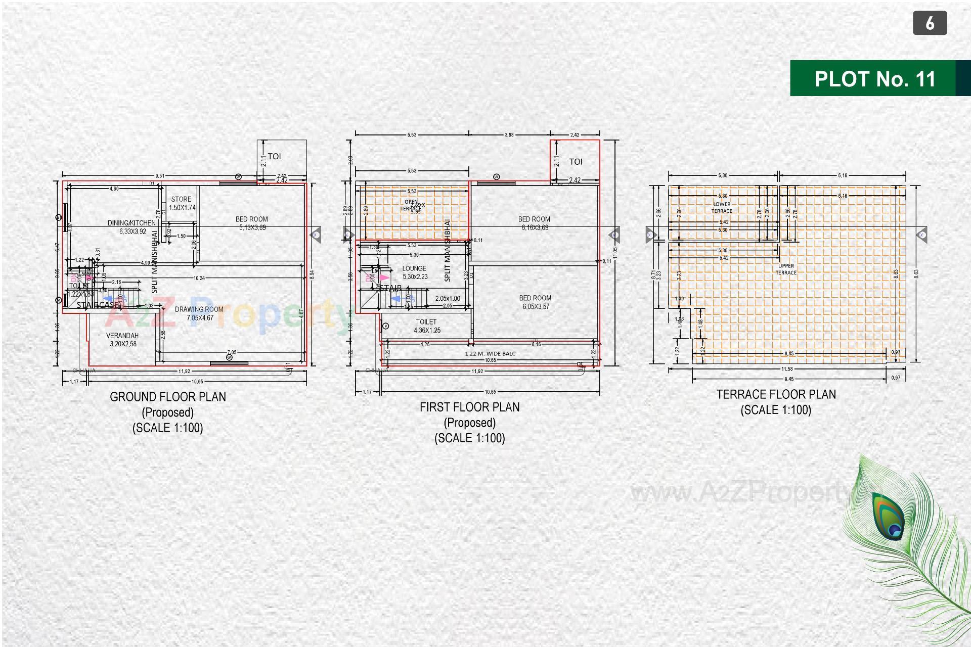 Layout of real estate project Swadur Heritage located at Samalpati, Patan, Gujarat