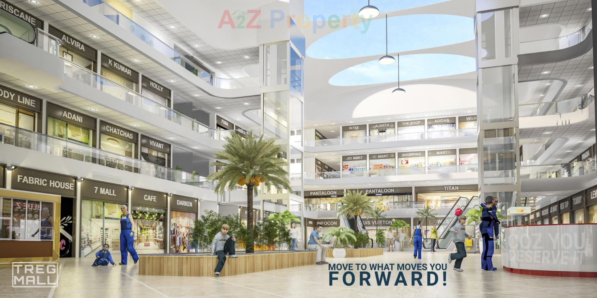 3D Elevation of real estate project Treg Mall located at Gungdipati, Patan, Gujarat