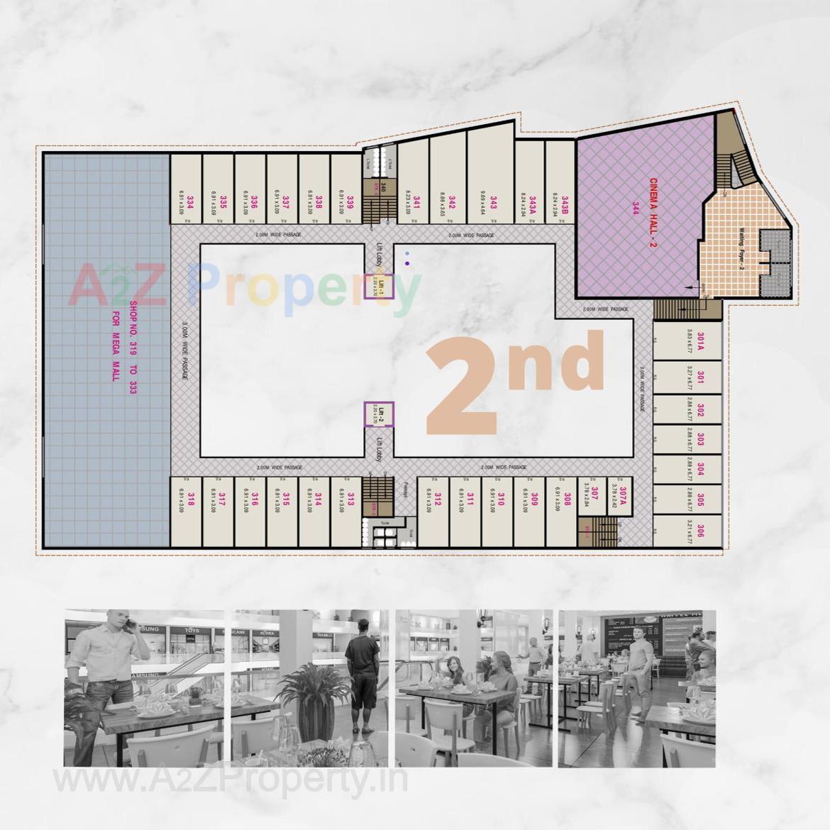 Layout of real estate project Treg Mall located at Gungdipati, Patan, Gujarat
