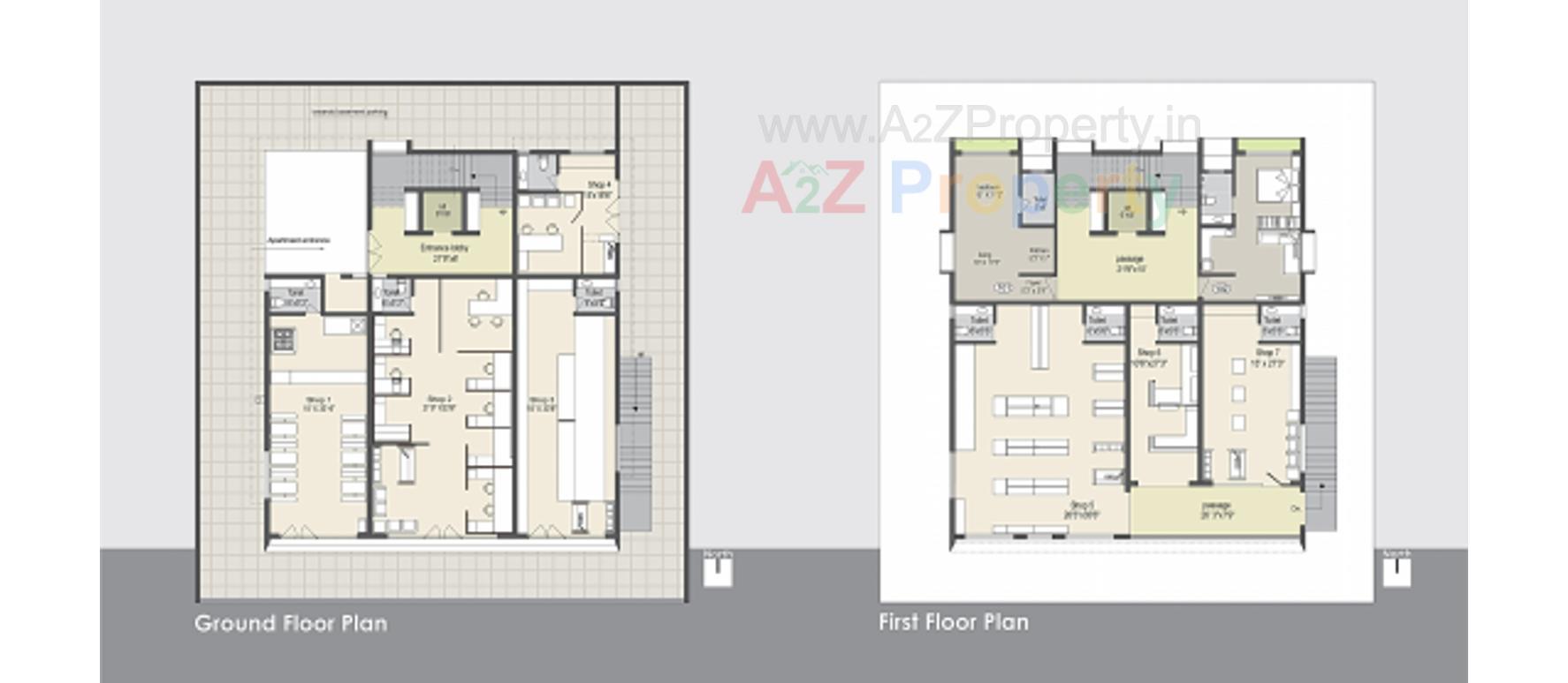 Layout of real estate project 24 Carat located at Porbandar, Porbandar, Gujarat