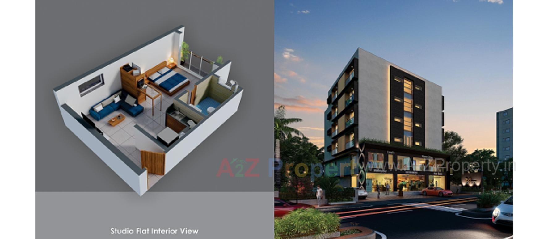 3D Elevation of real estate project 24 Carat located at Porbandar, Porbandar, Gujarat
