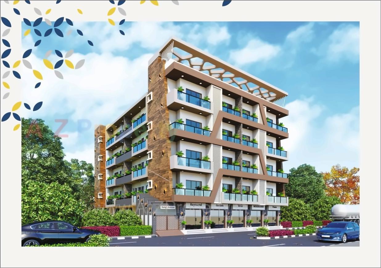 3D Elevation of real estate project Balaji Avenue located at Porbander, Porbandar, Gujarat